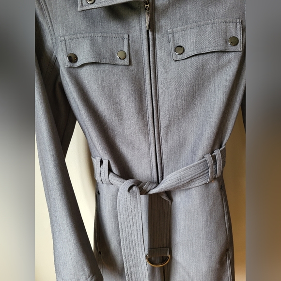 Women's Pendleton Gray Trench Coat - Picture 2 of 6